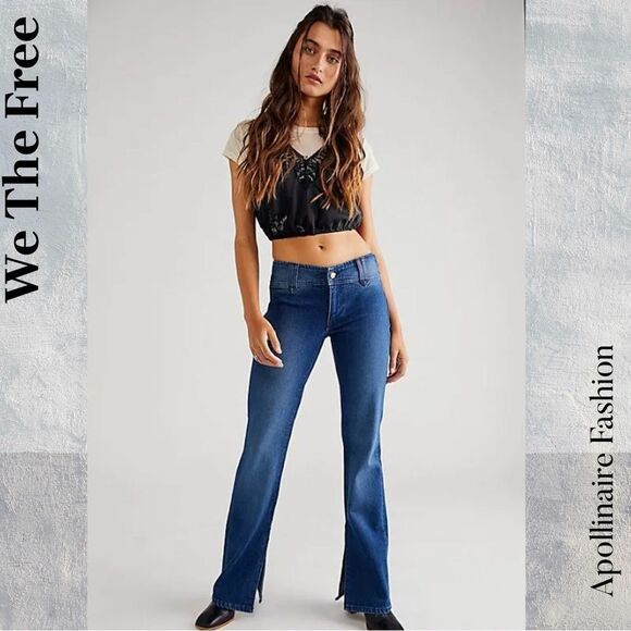 We The Free Stillwater Lowrise Women's Blue Jeans Size 29 NWT - Picture 3 of 9